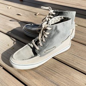 SPERRY - Top-Sider High Top Canvas Boat Shoes